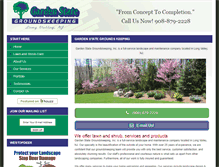 Tablet Screenshot of gardenstategroundskeeping.com